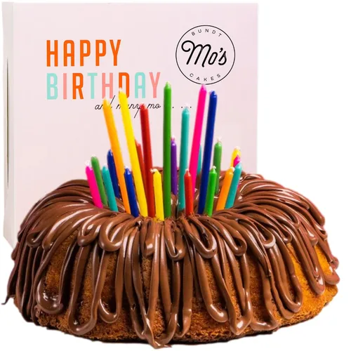 Miniatura 7 de Mo's Bundt Cakes - Pastel de feliz cumpleaños, pastel de avellana fresca entregado a tu puerta - Regalo de cumpleaños para hombres, mujeres, papá