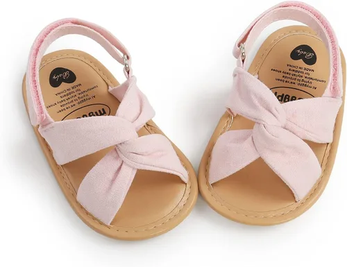 Miniatura 35 de Sandalias de verano para bebés, niñas y niños, unisex, antideslizantes, suela suave, transpirable, para primeros pasos, zapatos de playa al aire