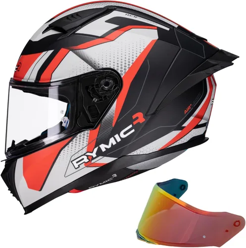 Miniatura 10 de SR6 Casco de motocicleta de cara completa, equipado con viseras transparentes y multicolor aprobado por DOT Casco de carreras callejeras