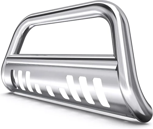 YITAMOTOR Barra Bull Compatible con Toyota Tundra 2007-2021/Sequoia 2008-2022, Tubería de Acero Inoxidable de 3", Barra de Empuje con Cepillo,