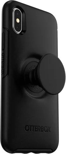 Miniatura 4 de Otter + Pop Symmetry Series - Carcasa híbrida para Apple iPhone Xs y X, color negro