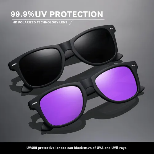 Miniatura 25 de Lentes de sol polarizados para mujer y hombre, lentes de sol a la moda, para conducir, pescar, bloqueo UV, protección UV400