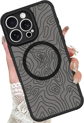 Miniatura 36 de KANGHAR - Funda para iPhone 11 [Compatible con Magsafe] Patrón estampado de leopardo Lindo guepardo Funda protectora magnética para niñas, mujeres