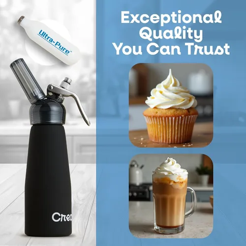 Miniatura 3 de CreamRight Ultra-Purewhip - Cargador de crema batida Cartuchos de crema batida de acero inoxidable duraderos aprobados por el chef de 0.28 oz