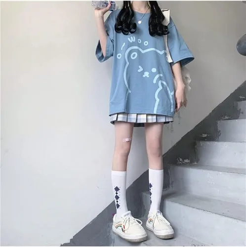 Miniatura 5 de Fairycore - Camisetas gráficas para adolescentes y mujeres, sudaderas preppy grunge, camisetas de gran tamaño, camisetas Kawaii holgadas, tops