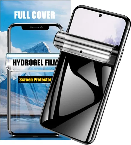 Miniatura 10 de LOOKSEVEN Paquete de 2 protectores de pantalla de hidrogel de privacidad para Samsung Galaxy S21, película protectora de TPU suave de alta