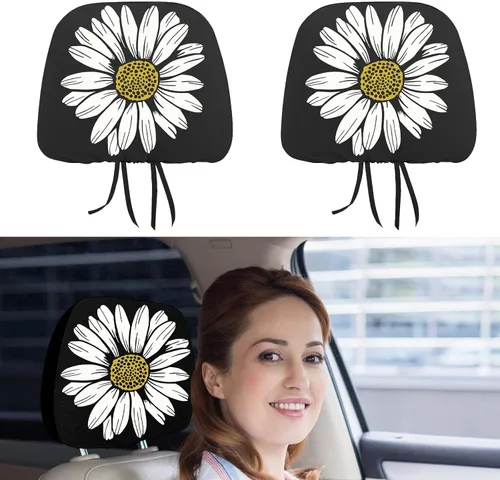 Miniatura 6 de Paquete de 2 fundas para reposacabezas de Adventure Awaits, aventura, camping, montaña, excursionista, amante de la naturaleza, accesorios