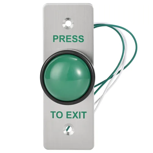 Miniatura 10 de Presione el botón de salida para el control de acceso de la puerta Botón de presión grande IP68 Impermeable 304 Shell de acero inoxidable NO/COM