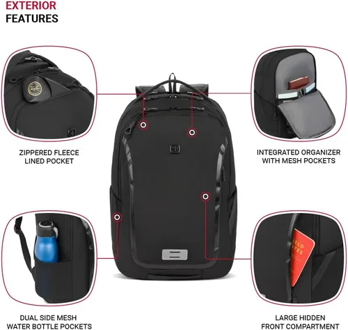 Miniatura 3 de SwissGear Shield Mochila para portátil, Negro