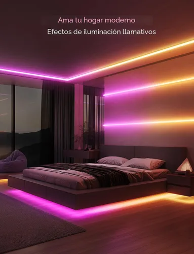 Miniatura 7 de Govee RGBIC - Tira de luces LED de 9.8 pies con cubiertas, luces LED inteligentes que funcionan con Alexa y Google Assistant, canal difusor