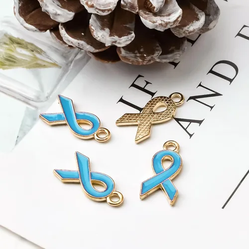 Miniatura 3 de WANDIC Colgantes de cinta, violencia doméstica, lupus, alzheimer, concientización sobre el cáncer de páncreas de aleación para la fabricación