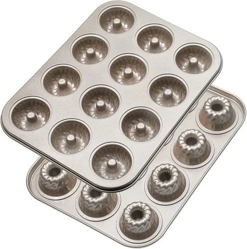 Miniatura 6 de Webake molde para hornear donas extragrueso y antiadherente, tamaño estándar, con capacidad para 12 donas de 2.8 pulgadas