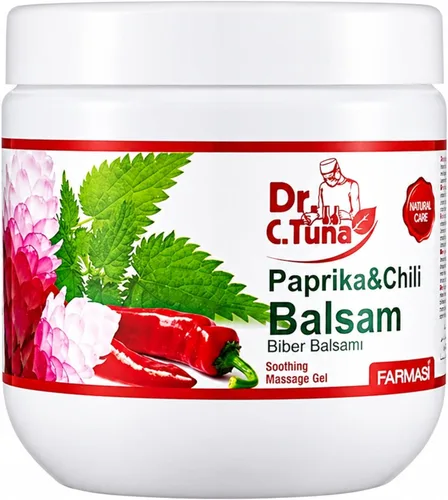 Miniatura 6 de FARMASi Dr. C. Tuna Paprika & Chili Balsam 2X Gel de masaje de doble efecto, gel corporal de hierbas de calentamiento intenso para después