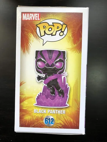 Miniatura 5 de Funko POP Marvel Collector Corps Exclusive Black Panther 612 Purple Glow