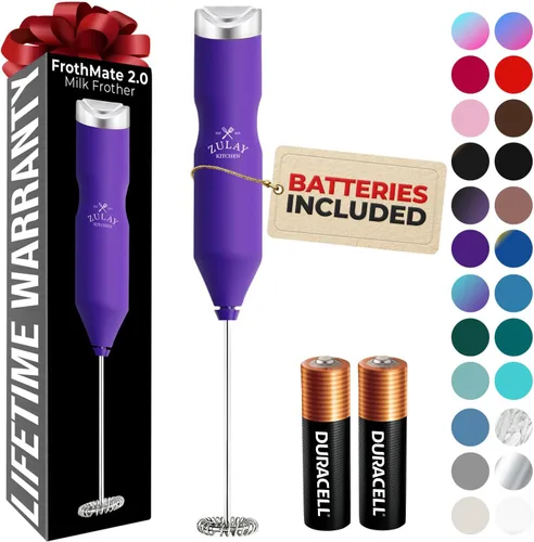 Miniatura 39 de Zulay Kitchen - Batidor eléctrico de mano para café, lattes, capuchinos, matcha y chocolate caliente, mezclador portátil para bebidas, accesorio