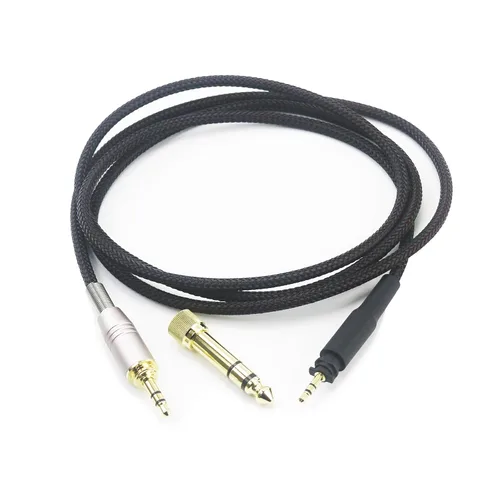 Cable de repuesto para auriculares SHURE SRH840 SRH940 SRH440 SRH750DJ de alambre trenzado para auriculares estéreo HiFi de 59.1 in