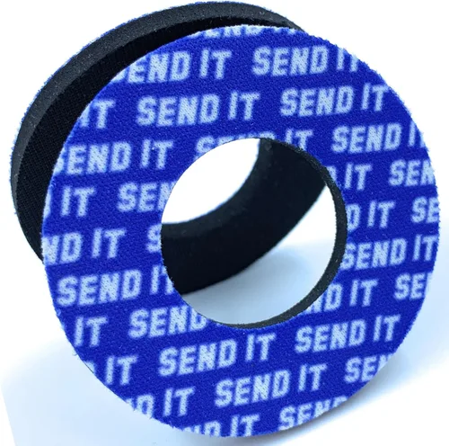 SEND IT Grip Donuts for Motorcycle, Dirt Bike, BMX, ATV - Soft Foam Pads to Prevent Blisters - Universal Fit, Easy Install, Multiple Colors -