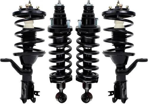 Miniatura 9 de Detroit Axle - 4 piezas de soportes para Toyota 2004 2005 2006 2007 2008 2009 Prius, soportes delanteros y traseros con resortes helicoidales