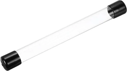 Miniatura 18 de MECCANIXITY Tubo de Almacenamiento Transparente 23x25mm Pequeño Tubo de Plástico Redondo con Tapas Botella Contenedor Rígido 300mm/12 Pulgadas