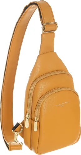 Bolso cruzado pequeño, riñonera para mujeres y hombres, bolso bandolera de cuero para regalos, Estilo5-amarillo, L