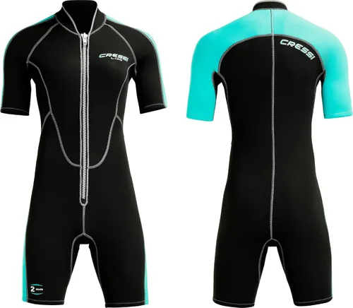 Miniatura 2 de Cressi Lido Corto, Negro/Aguamarina, L (L/4)