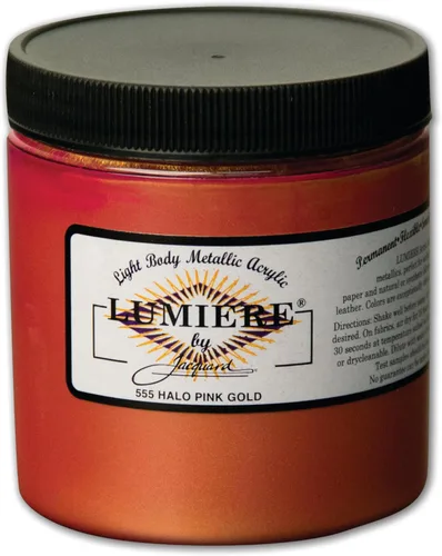 Miniatura 32 de Jacquard Lumiere Pintura para Tela de 2.25oz Turquesa Nacarado - Pintura Metálica para Tela, Cuero, Lienzo, Papel y Madera - Pintura Acrílica