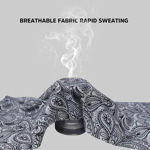 Miniatura 4 de Bilymate Polaina de cuello refrescante de cachemira gris, protección solar UPF 50+, malla transpirable, bandana sin costuras para hombres y mujeres