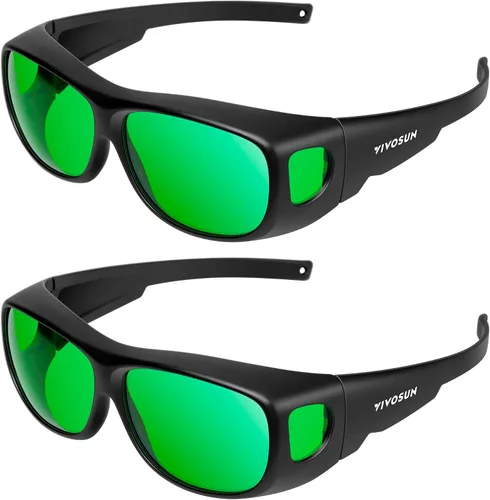 Miniatura 10 de VIVOSUN Gafas Protectoras de Hidropónicos Interior Anti UVA y UVB para Sala de Cultivo con Estuche para Gafas, Azul