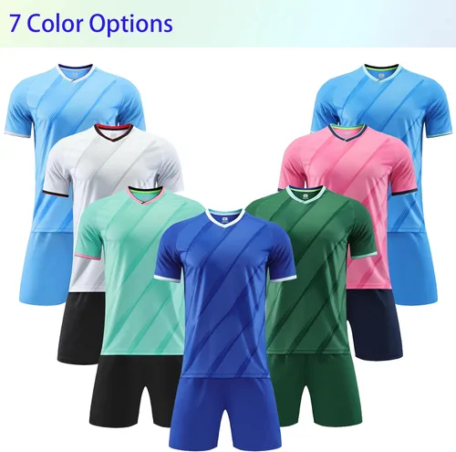 Miniatura 4 de Camiseta y pantalones cortos de fútbol personalizados con tu nombre y número Uniforme de Futbol personalizado para Ninos Hombres