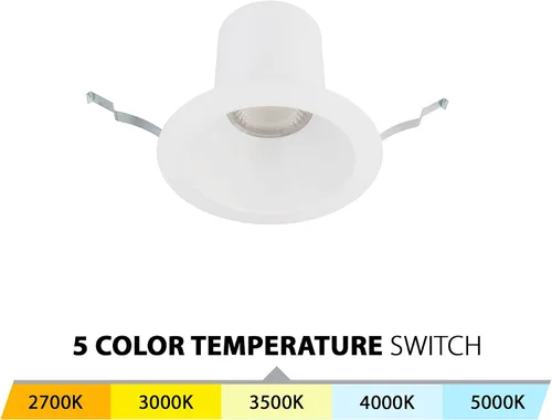 Miniatura 3 de WAC Lighting Blaze - Luz LED empotrable redonda de 6 pulgadas con kit de marco de nueva construcción, 5-CCT seleccionable 25 W, 2500 lúmenes
