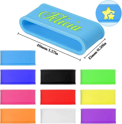 Miniatura 4 de 2 bandas de nombre personalizadas de paleta de pickleball, accesorios personalizados de paleta de pickleball para cinta de agarre seguro, bandas