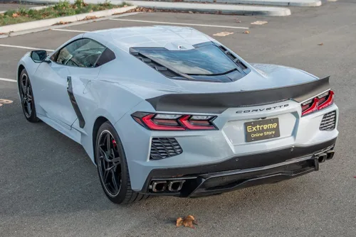 Repuesto para modelos Chevrolet Corvette C8 2020 actuales | Alerón de ala de tapa trasera de maletero estilo Ducktail EOS Performance (plástico ABS