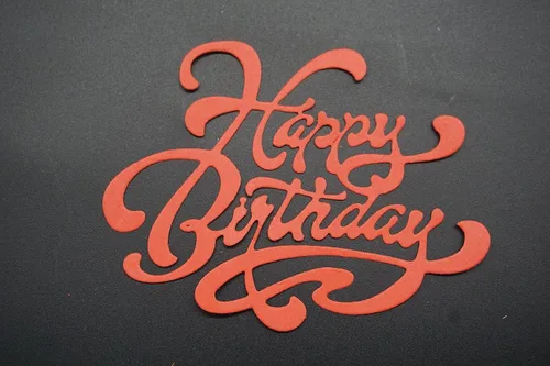 Miniatura 5 de Troqueles de corte de letras curvadas de cumpleaños para hacer tarjetas, troqueles de feliz cumpleaños, palabras de cumpleaños, marco de troqueles