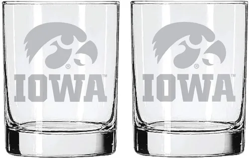 Miniatura 29 de Texas A&M Aggies - Juego de 2 vasos (2 caras), acabado satinado, roca (o whisky)
