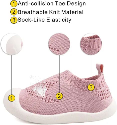 Miniatura 2 de Zapatos para bebés de 1 a 4 años, zapatos para niños pequeños, zapatos para niños y niñas, suela suave, tela de algodón antideslizante, malla