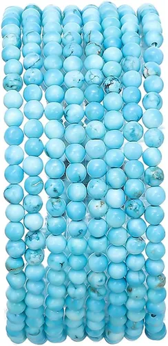 Miniatura 59 de BEADIA Cuentas redondas de piedra natural de jade de amazonita semipreciosas sueltas para hacer joyas 6MM 61PCS Amazonita Jade