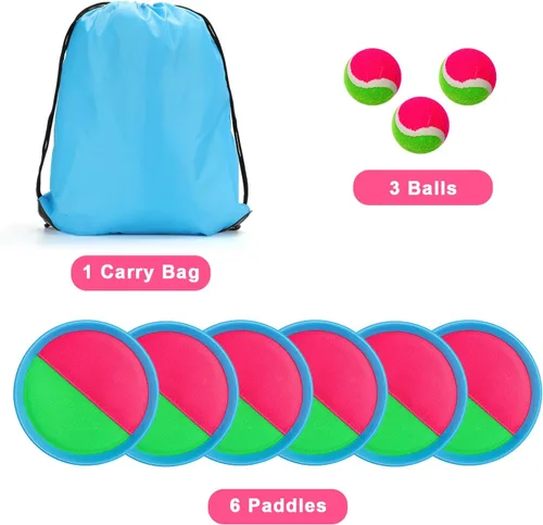 Miniatura 3 de Juego de pelota para lanzar y atrapar, juegos al aire libre, juegos de playa, juguetes de verano para edades de 4 a 8 años, juguetes perfectos
