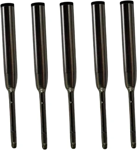 Bolt Action - Mini bolígrafo de latón, reemplazables EDC de tinta negra por Bolt Action para oficina, trabajo, escritura, firma, viajes, trabajo de