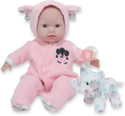 Miniatura 12 de Muñecos bebé gemelos de cuerpo blando de Berenguer Boutique (15 pulgadas), muñeca sencilla, 15 pulgadas Set básico gris