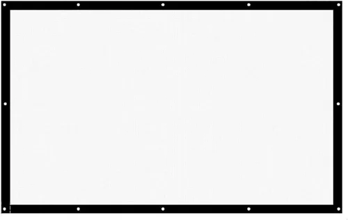 Pantalla de proyector, lanzamiento de 180/200/250/300 pulgadas, pantalla de proyección de 16:9, pantalla portátil, lienzo blanco mate para película