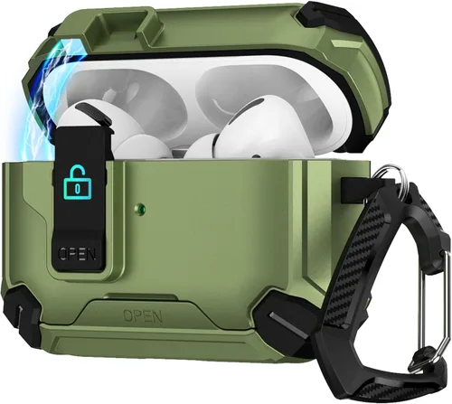 Miniatura 25 de SaharaCase Raider Series - Funda compatible con AirPods Pro 2 (2ª generación) [Robusta] protección de cuerpo completo, agarre antideslizante