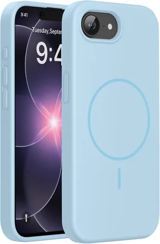 Miniatura 35 de Miracase Funda diseñada para iPhone 13, con protector de pantalla de vidrio templado, forro de microfibra suave antiarañazos, funda de goma