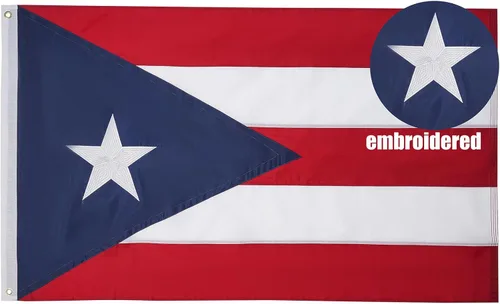 Miniatura 9 de TOPFLAGS Bandera de barco de 12 x 18 pulgadas, pequeña bandera bordada de Estados Unidos para exteriores con 2 ojales de latón, banderas americanas
