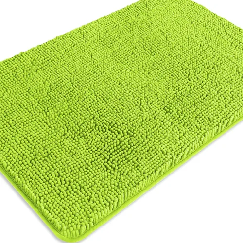 Miniatura 353 de Alfombra de baño pequeña de 12 x 18 pulgadas, lavable y absorbente, antideslizante, alfombra de baño de felpilla gruesa y suave para baño, ducha