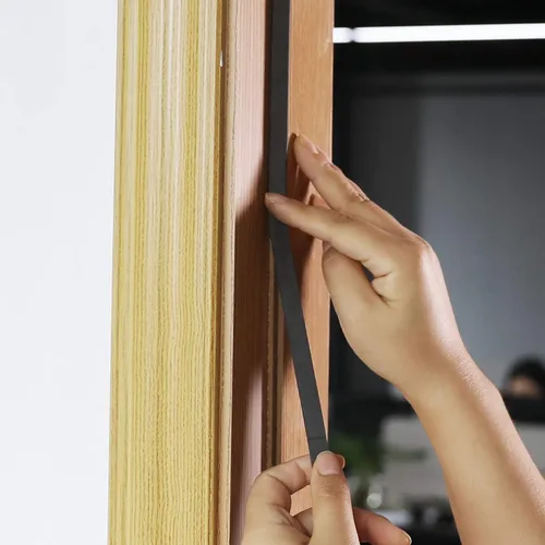 Miniatura 6 de Hestya Tira de espuma para burlete de 32.8 ft para sellado de puertas de ventana (0.118 in, negro)