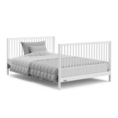 Miniatura 11 de Cuna convertible 5 en 1 con cajón Teddi de Graco (blanco) – Certificado GREENGUARD Gold, combinación de cuna con cajón, cajón de almacenamiento