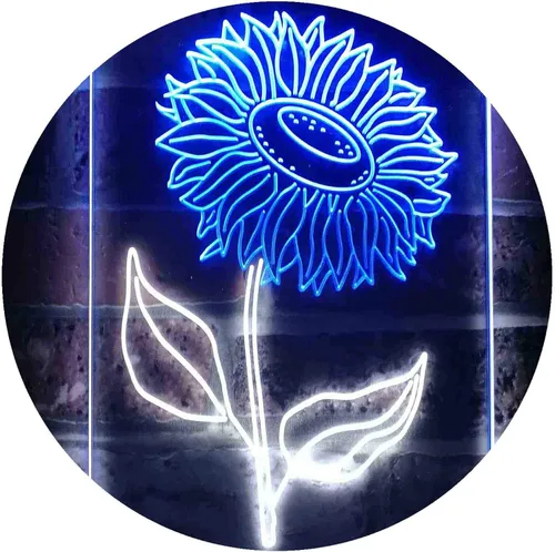 Miniatura 16 de ADVPRO Letrero de neón LED de doble color para sala de girasol, azul y rojo, 8.5 x 12 pulgadas st6s23-i3533-br