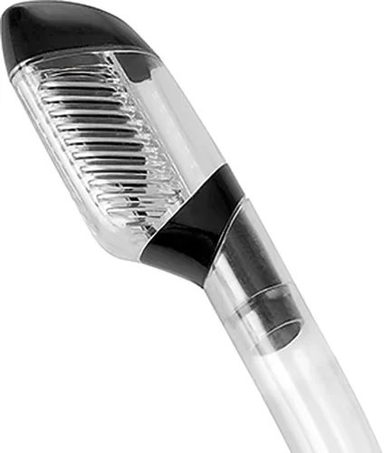 Miniatura 2 de Cressi Adult Diving Dry Snorkel with Splash Guard and Top Valve - Supernova Dry: Designed in Italy Claro/Negro