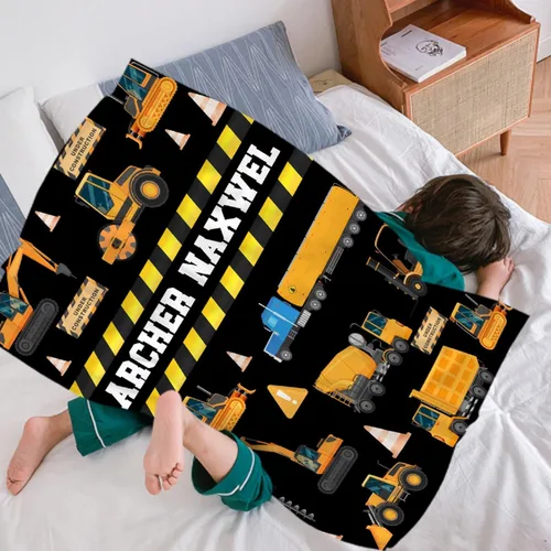 Miniatura 2 de Manta personalizada de franela de vellón con nombre, ligera, suave, bonita y acogedora para cama, sofá, viajes al aire libre, 30 x 40 pulgadas