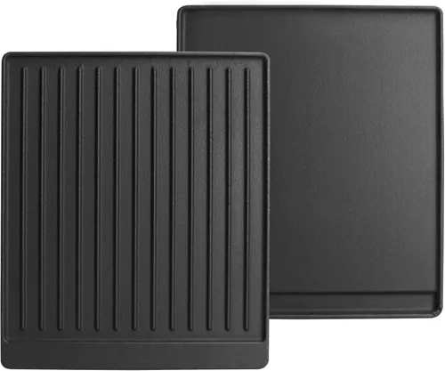 Miniatura 10 de Plancha de cocina de hierro fundido pre-sazonada reversible 2 en 1 de 14" x 16" para estufa de gas/carbón/eléctrica/propano/parrilla de gas, plancha